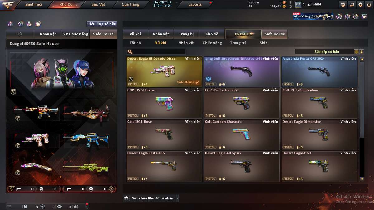 shop acc cf uy tin gia re